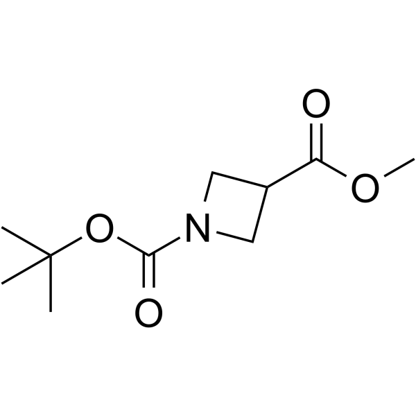 Methyl 1-Boc-azetidine-3-carboxylate  Chemical Structure