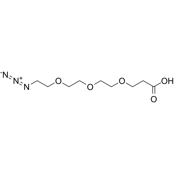 N3-PEG3-CH2CH2COOH  Chemical Structure