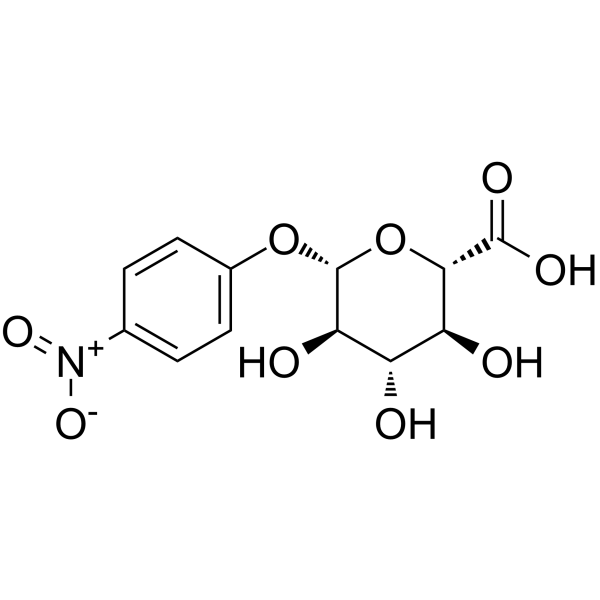 4-Nitrophenyl β-D-glucuronide Chemische Struktur