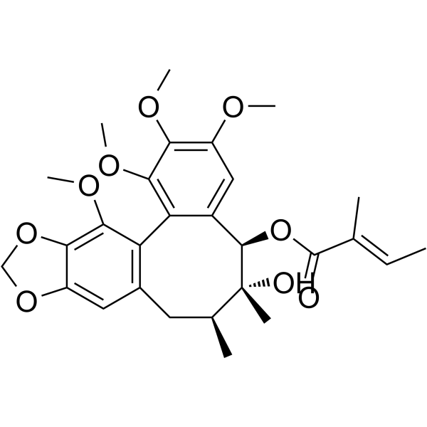 Tigloylgomisin P  Chemical Structure