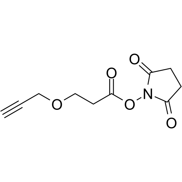 Propargyl-PEG1-NHS ester  Chemical Structure