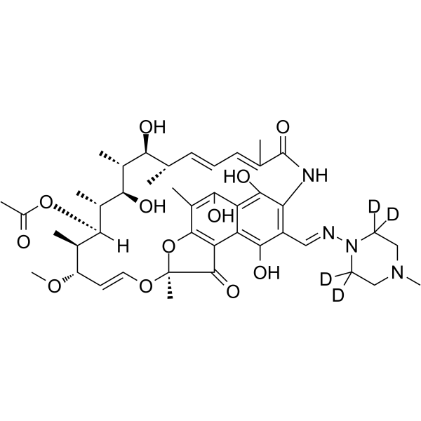 Rifampicin-d4  Chemical Structure