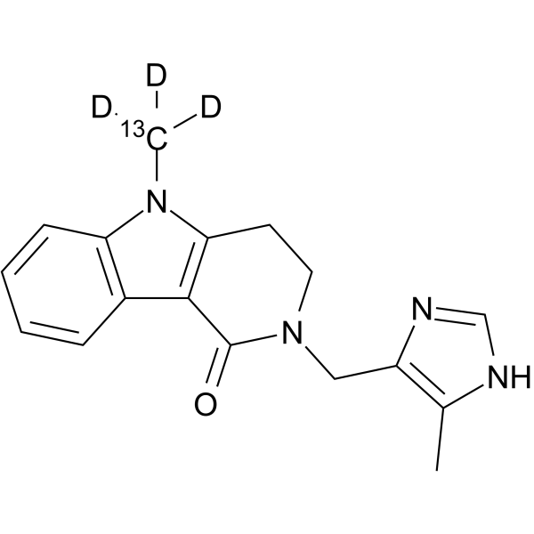 Alosetron-13C,d3  Chemical Structure