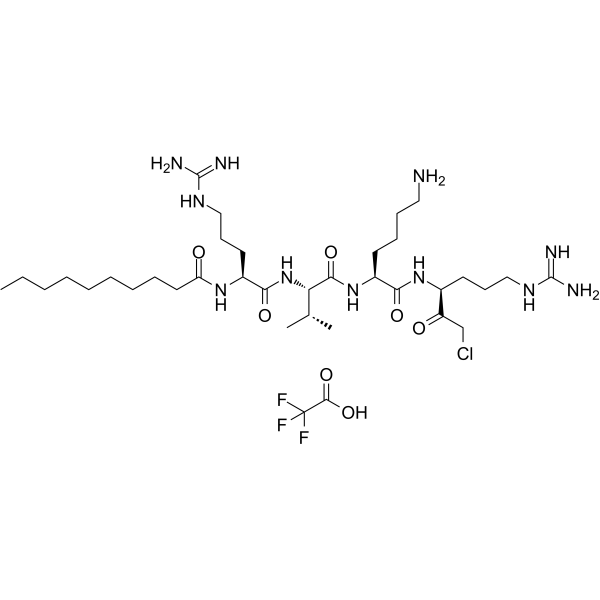 Decanoyl-RVKR-CMK TFA  Chemical Structure