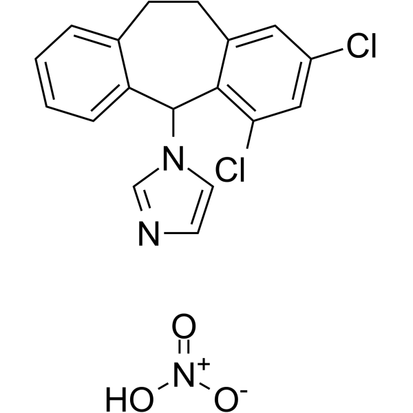 Eberconazole nitrate 化学構造