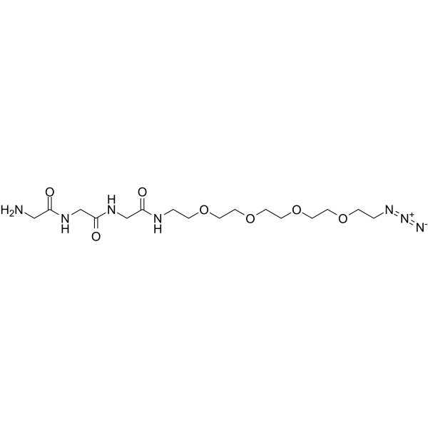Gly-Gly-Gly-PEG4-azide Chemische Struktur
