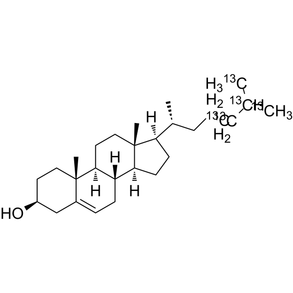 Cholesterol-13C5  Chemical Structure