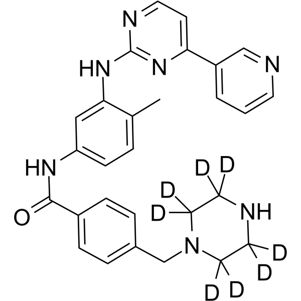 N-Desmethyl imatinib-d8 Chemische Struktur