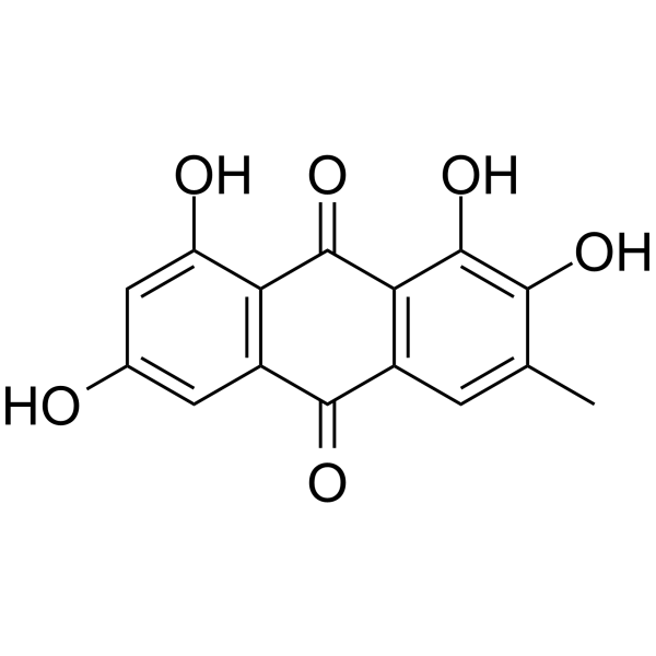 2-Hydroxyemodin 化学構造