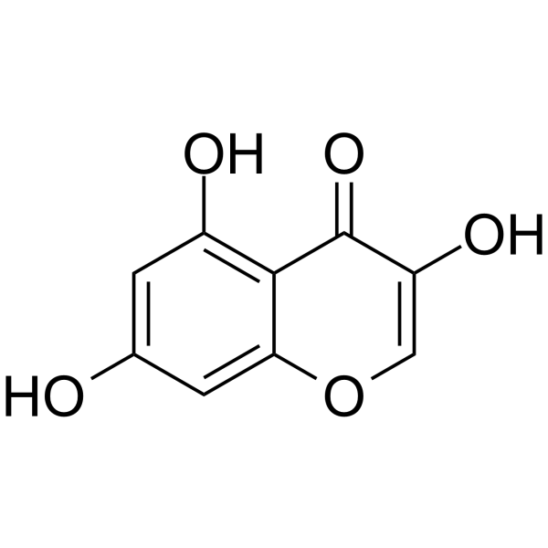 3,5,7-Trihydroxychromone 化学構造