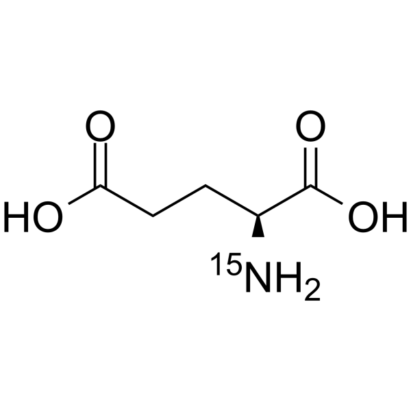 L-Glutamic acid-15N  Chemical Structure