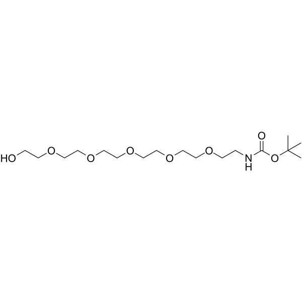N-Boc-PEG6-alcohol 化学構造