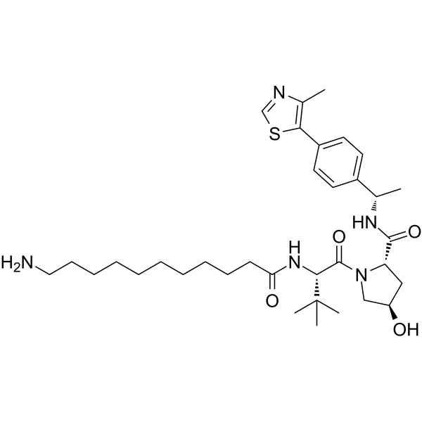 (S,R,S)-AHPC-Me-C10-NH2 化学構造