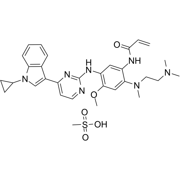 Almonertinib mesylate  Chemical Structure