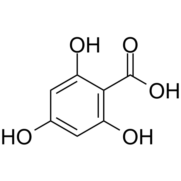 2,4,6-Trihydroxybenzoic acid  Chemical Structure