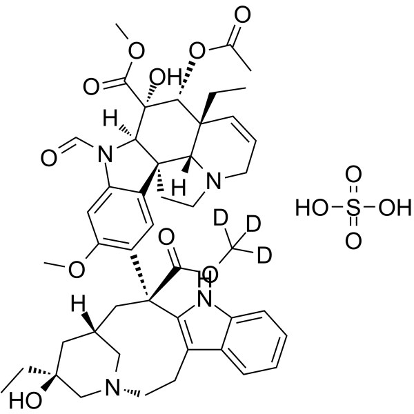 Vincristine-d3-ester sulfate  Chemical Structure