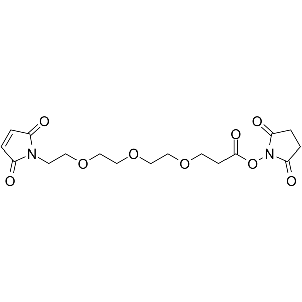 Mal-PEG3-NHS ester 化学構造