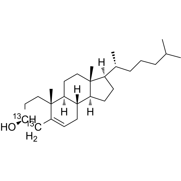 Cholesterol-13C2  Chemical Structure