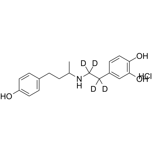 (rac)-Dobutamine-d4 hydrochloride  Chemical Structure