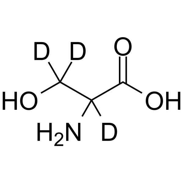 DL-Serine-2,3,3-d3 化学構造