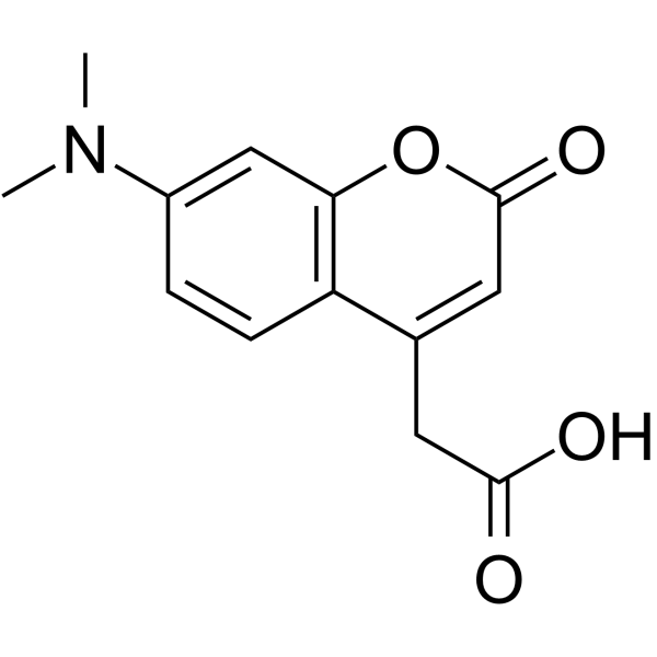 7-Dimethylaminocoumarin-4-acetic acid  Chemical Structure