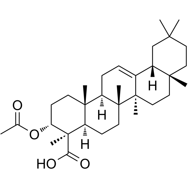 3-O-Acetyl-α-boswellic acid Chemische Struktur