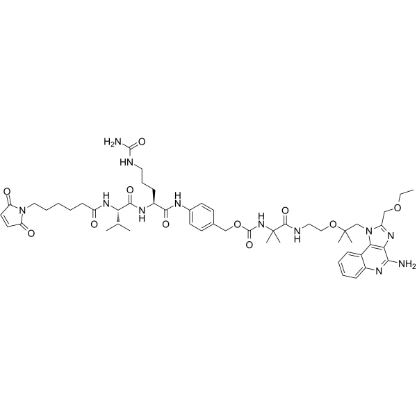 MC-Val-Cit-PAB-Amide-TLR7 agonist 4  Chemical Structure