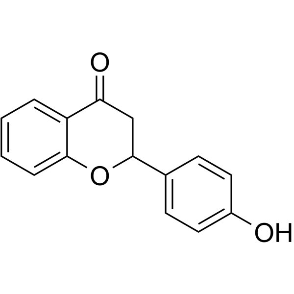 4’-Hydroxyflavanone  Chemical Structure