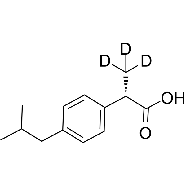 (S)-(+)-Ibuprofen D3  Chemical Structure