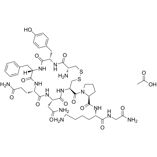 Lysipressin acetate  Chemical Structure