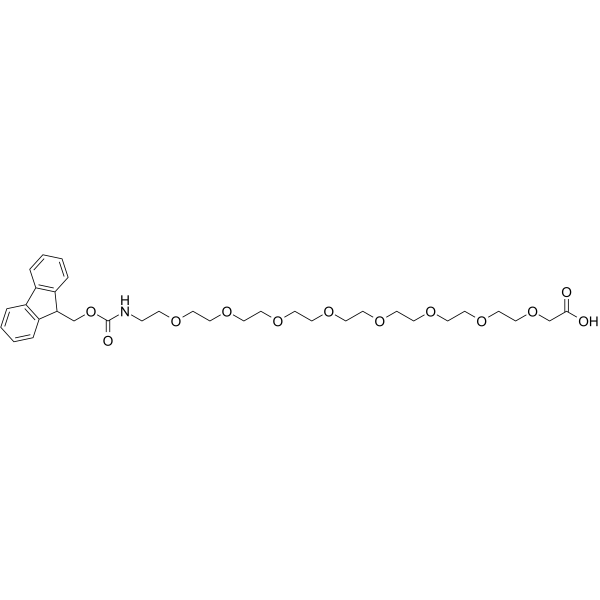 Fmoc-NH-PEG8-CH2COOH 化学構造