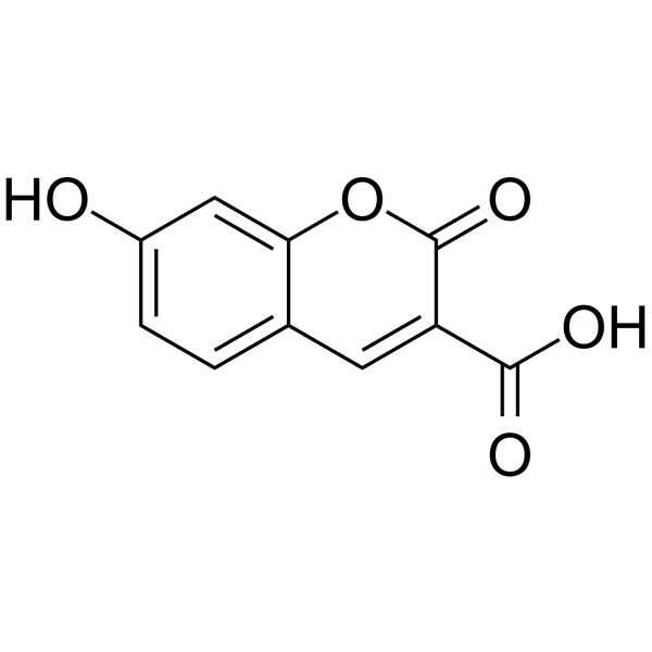 3-Carboxy-7-Hydroxycoumarin  Chemical Structure