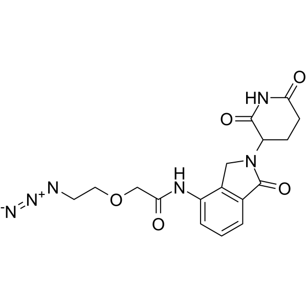 Lenalidomide-PEG1-azide 化学構造