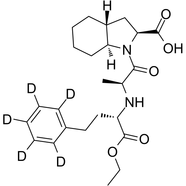 Trandolapril D5 化学構造