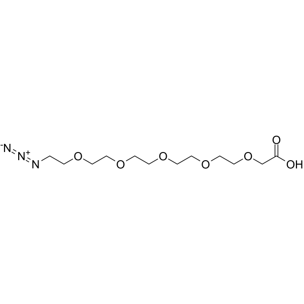 Azido-PEG5-CH2CO2H  Chemical Structure