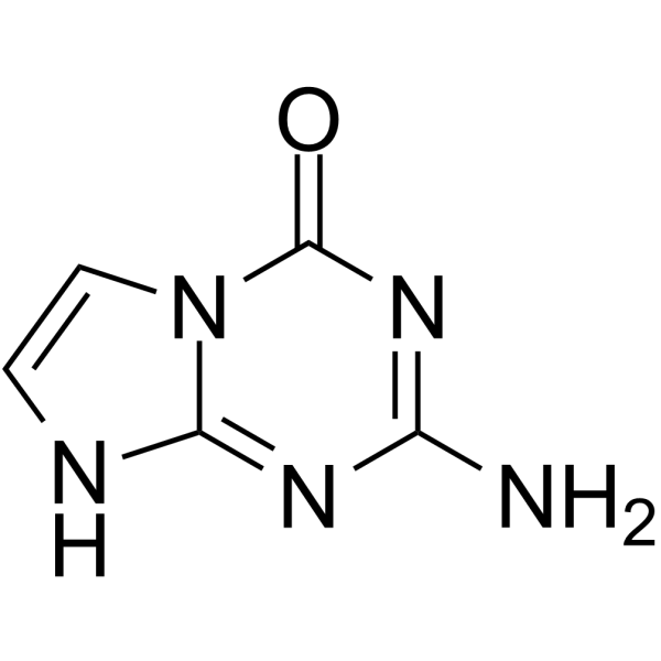 5-Aza-7-deazaguanine Chemische Struktur