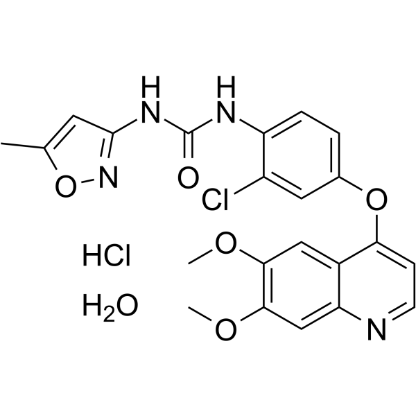 Tivozanib hydrochloride hydrate  Chemical Structure