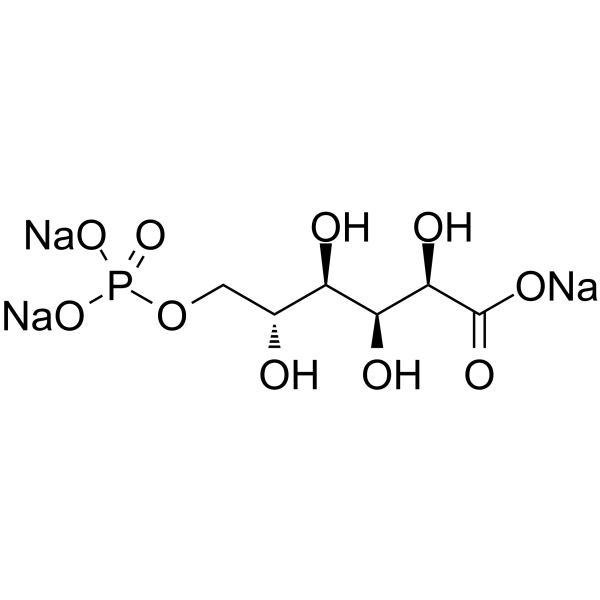 6-Phosphogluconic acid trisodium Chemische Struktur