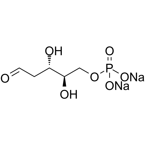2-Deoxyribose 5-phosphate disodium Chemische Struktur