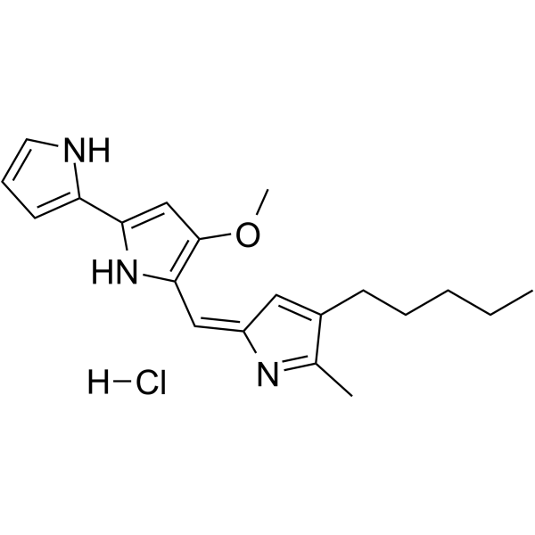 Prodigiosin hydrochloride  Chemical Structure