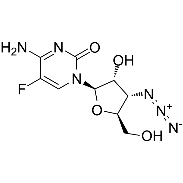 3'-Azido-3'-deoxy-5-fluorocytidine  Chemical Structure