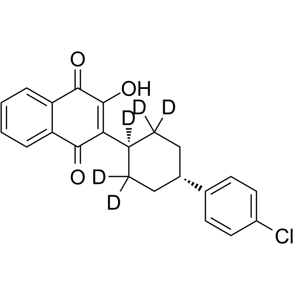 Atovaquone-d5  Chemical Structure