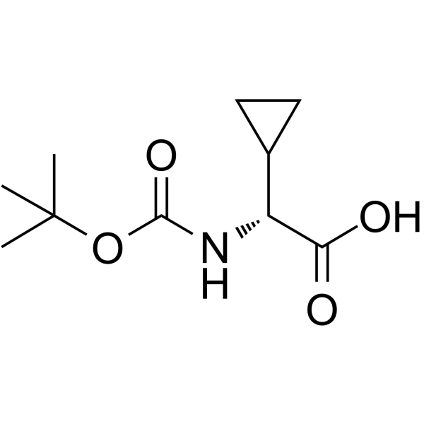 Boc-D-Cyclopropylglycine  Chemical Structure