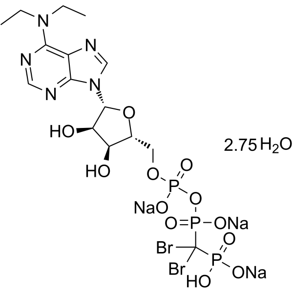 ARL67156 trisodium hydrate 化学構造