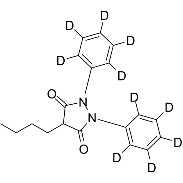 Phenylbutazone(diphenyl-d10)  Chemical Structure