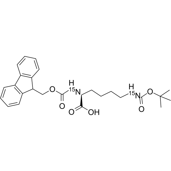 Fmoc-L-Lys (Boc)-OH-15N2  Chemical Structure