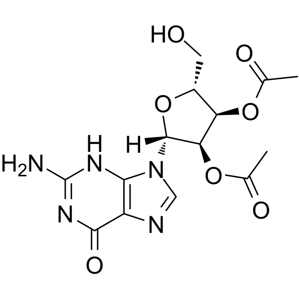 2′,3′-Di-O-acetylguanosine  Chemical Structure