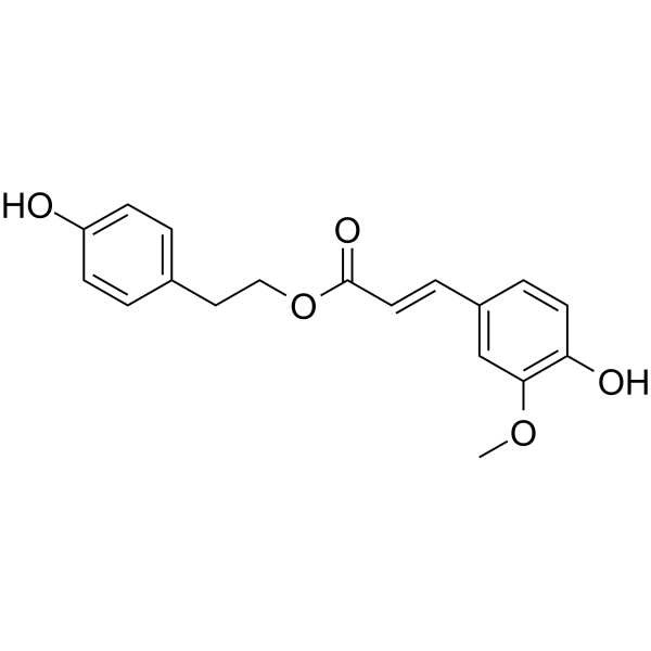 p-Hydroxyphenethyl trans-ferulate  Chemical Structure