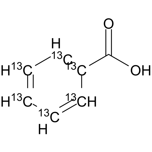 Benzoic acid-13C6 Chemische Struktur