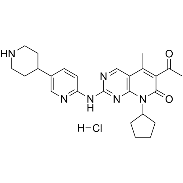 Dalpiciclib hydrochloride التركيب الكيميائي